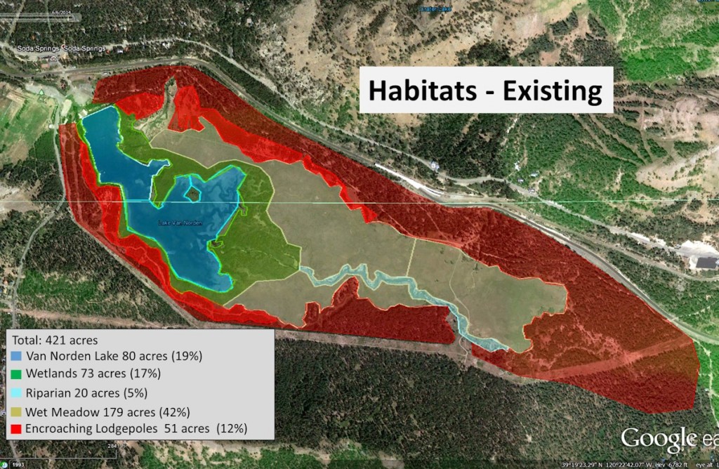  Figure 1. Summit Valley existing habitats.