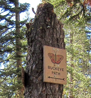 Buckeye trail sign in Royal Gorge area-2 6-21-14