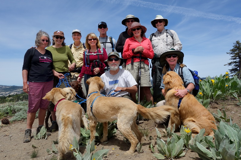 GL LC Maggie Calla Lily with hiking group on Rowton Peak 6-14-14