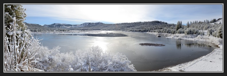 Snowy Van Norden Lake pano1 11-21-14